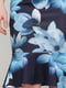 Сукня синя з квітковим принтом | 6444138 | фото 4