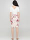 Платье молочного цвета с цветочным принтом | 6444181 | фото 2