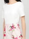 Сукня молочного кольору з квітковим принтом | 6444181 | фото 3