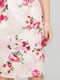 Сукня молочного кольору з квітковим принтом | 6444181 | фото 4