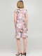 Платье розовое с цветочным принтом | 6444184 | фото 2