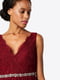 Сукня вечірня з V-подібним вирізом червона | 6444565 | фото 3