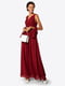Сукня вечірня з V-подібним вирізом червона | 6444565 | фото 4