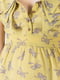 Сукня жовта з принтом | 6444688 | фото 4