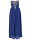 Сукня синя з декором | 6444786 | фото 3