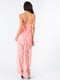 Платье вечернее персиковое кружевное | 6444790 | фото 2