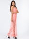 Платье вечернее персиковое кружевное | 6444790 | фото 3