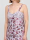 Сукня фіолетова з квітковим принтом шовкова | 6444934 | фото 3