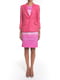 Платье-футляр розовое в полоску | 6444950 | фото 3