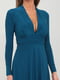 Сукня А-силуету синя | 6444993 | фото 3