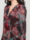 Блуза бордовая с принтом | 6445002 | фото 3