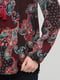 Блуза бордовая с принтом | 6445002 | фото 4