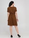 Платье А-силуэта коричневое | 6445011 | фото 2