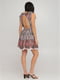 Платье А-силуэта в разноцветный принт | 6445145 | фото 2