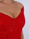 Сукня мереживна червона | 6445252 | фото 3