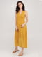 Платье А-силуэта желтое | 6445384
