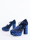Туфлі сині із декором | 6445408 | фото 4