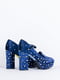Туфли синие с декором | 6445408 | фото 8