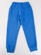 Штани спортивні сині з принтом | 6445650 | фото 2