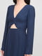 Платье А-силуэта синее | 6445678 | фото 3
