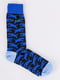 Шкарпетки сині в принт | 6445736