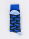 Шкарпетки сині в принт | 6445736 | фото 3