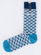 Шкарпетки сині в принт | 6445737 | фото 2