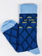 Шкарпетки сині в принт | 6445738 | фото 2