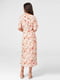 Платье розовое с цветочным принтом | 6445757 | фото 3