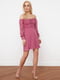 Сукня А-силуету рожева | 6445770 | фото 4