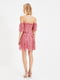 Платье А-силуэта розовое в горох | 6445771 | фото 2
