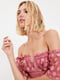 Платье А-силуэта розовое в горох | 6445771 | фото 5