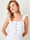 Платье А-силуэта белое | 6445791 | фото 4