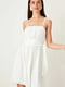 Платье А-силуэта белое | 6445792 | фото 4