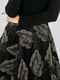 Сукня А-силуету чорна з принтом | 6445924 | фото 4