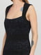 Платье коктейльное с открытой спиной черное | 6446109 | фото 3