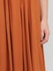 Платье А-силуэта терракотовое | 6446180 | фото 4