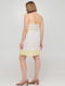 Платье А-силуэта белое с вышивкой | 6446217 | фото 2