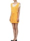 Платье А-силуэта желтое с цветочным принтом | 6446372 | фото 2