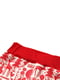Штаны бело-красные с принтом | 6429986 | фото 2