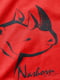 Реглан "Носорог" красный с принтом | 6430291 | фото 2