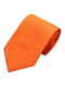 Оранжевый  подарочный набор галстук с запонками и платком | 6457005 | фото 3