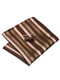 Подарунковий коричневий набір в шоколадну смужку | 6457103 | фото 2