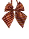Краватка-метелик цегляного кольору в смужку | 6457210
