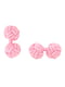 Запонки кулькові рожеві вузликом | 6457326