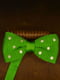 Краватка-метелик в'язана зелена в білий горошок | 6457460 | фото 3