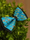 Краватка-метелик бірюзова з малюнком. | 6457463 | фото 2