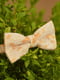 Краватка-метелик бежево-персикова з малюнком | 6457466 | фото 2