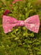 Краватка-метелик рожева у квіточку | 6457511