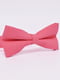 Краватка-метелик льняна рожева | 6457552 | фото 2
